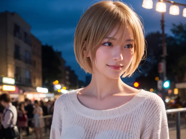 japanese girl in casual clothes、observe the audience、tokyo cityscape at night、(highest quality、masterpiece)))、hd fine、very detai...