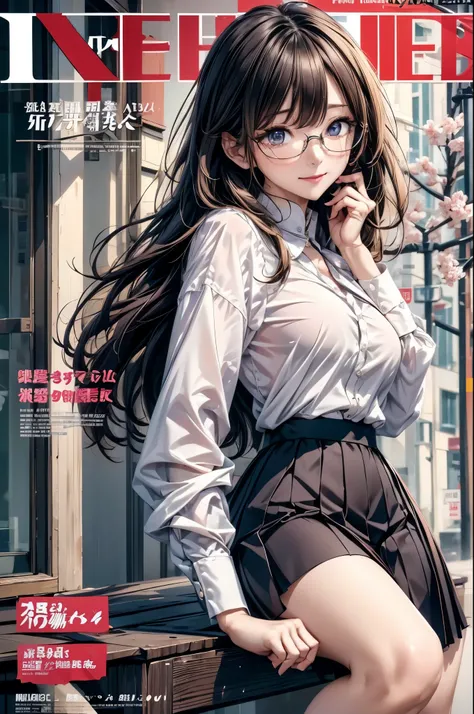 ((best quality)), ((masterpiece)), (detailed), (High contrast natural side daylight, Dynamic lighting, movie lighting), Anime style, Cute Japanese girl, looking at the audience, Smooth and fair skin, Exaggerated super long hair, Black straight hair wavy he...