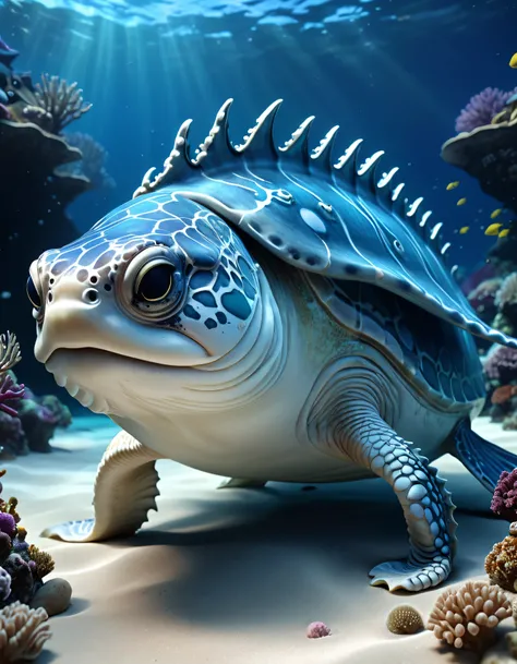 Unknown marine life、scared、Fantasy、Very realistic、 High definition、 Anatomically correct、Photorealistic、 8K、 High resolution that looks real、Natural feel