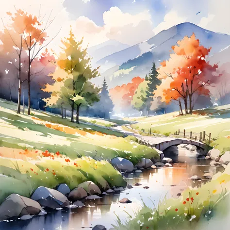 Watercolor landscape