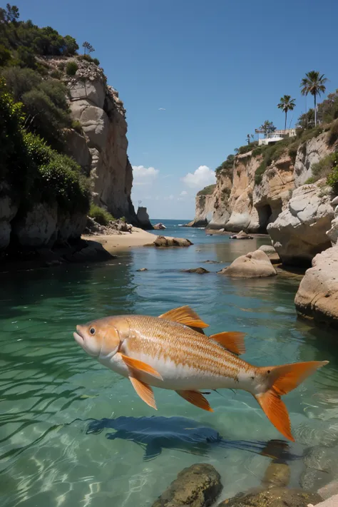 cardume de peixes no mar