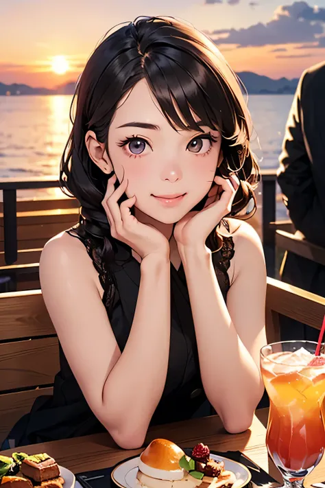 highest quality、High resolution、Detailed Background、(Beautiful face in every detail:1.4)、Anatomically correct、(Detailed facial expressions)、(Detailed eyes:1.2)、Beautiful girl in her 20s、(Highly detailed face:1.4)、cute hair color、Brown Hair、Black Hair、Bobcu...