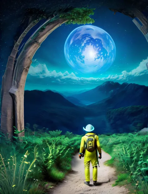 tete dun esprit conscient, planète terre arborée, réveil des peuples
