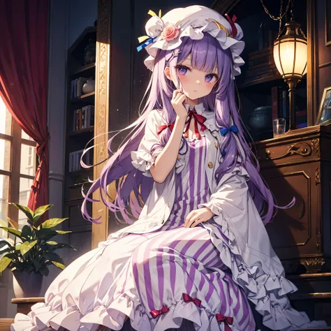 patchouli knowledge victoria dress with frills　solo