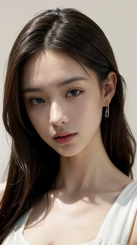 ((((highest quality))))、(((Ultra-precision CG16K wallpaper)))、(((masterpiece)))、(((Very detailed)))、(((Extreme detail)))、1people々'woman、成熟したwoman、24歳のwoman、((The Face of Japan))、((Very beautiful face))、((Mai Shiraishi:1.5))、((Straight semi-long hair、Bl...
