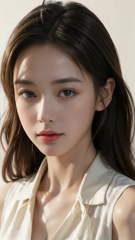 ((((highest quality))))、(((Ultra-precision CG16K wallpaper)))、(((masterpiece)))、(((Very detailed)))、(((Extreme detail)))、1people々'woman、成熟したwoman、24歳のwoman、((The Face of Japan))、((Very beautiful face))、((Mai Shiraishi:1.5))、((Straight semi-long hair、Bl...