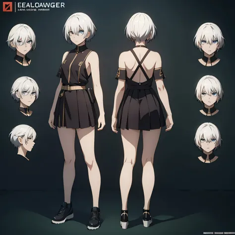 All images must be full body,Original character sheet,ultra-detailed,beautiful eyes,best quality,master piece,high resolution,Pose Model Sheet,Front view,Full body view,There must be one image,Are standing,Live2D Virtual Youtuber Model,Anime VTuber full bo...