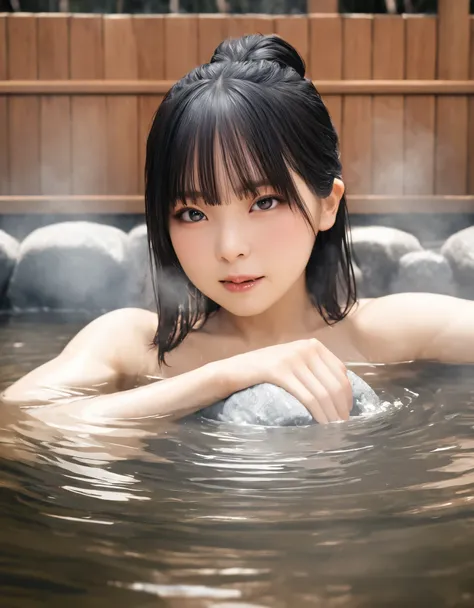 (best quality:1.2), 1girl, break, hot spring