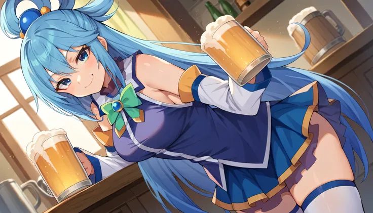 score_9, score_8_up, score_7_up, source_anime,
konosubaaqua, aqua, long hair, blue eyes, hair ornament, very long hair, blue hai...