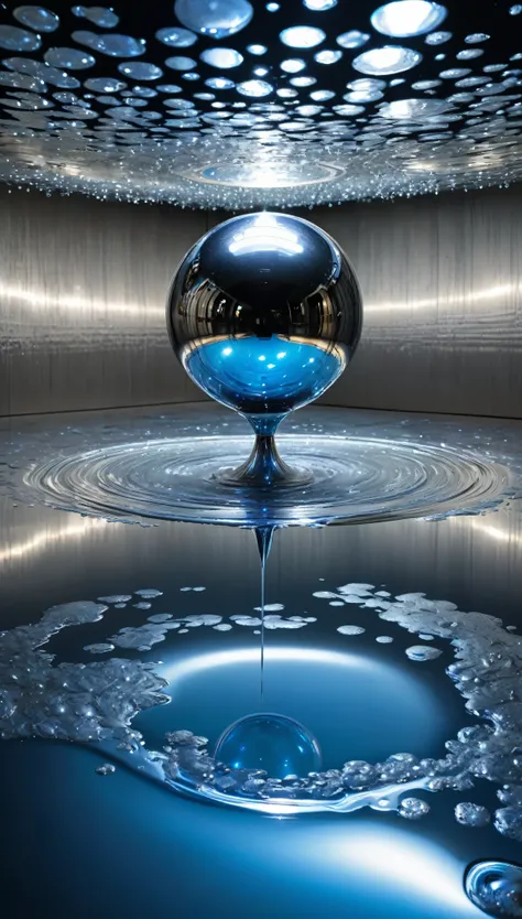 liquid metal mercury、reflectionする光沢のある表面、Mercury Droplets、Pool of mercury、Mercury Art Installation、Surreal水銀のアート作品、Mirror effect of mercury、Chromium Mercury、Mercury Vortex、Mercury Wave、Mercury Wave紋、Mercury Sparkle、Mercury glow、水銀のreflection、Refraction of ...