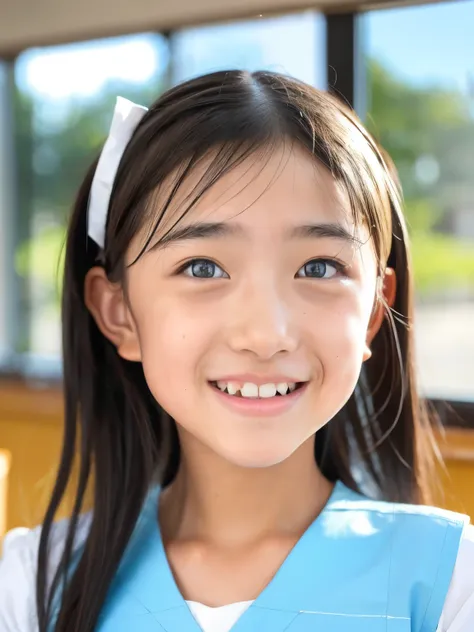 lens: 135mm f1.8, (highest quality),(raw photos), (tabletop:1.1), (beautiful 12 year old japanese girl), cute face, (deeply chis...