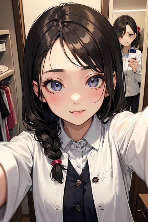 highest quality、High resolution、Detailed Background、(Beautiful face in every detail:1.4)、Anatomically correct、(Hide your fingers:1.4)、(Detailed facial expressions)、(Detailed eyes:1.2)、Teenage beauty、(Highly detailed face:1.4)、Cute hair colour、Braided twin ...