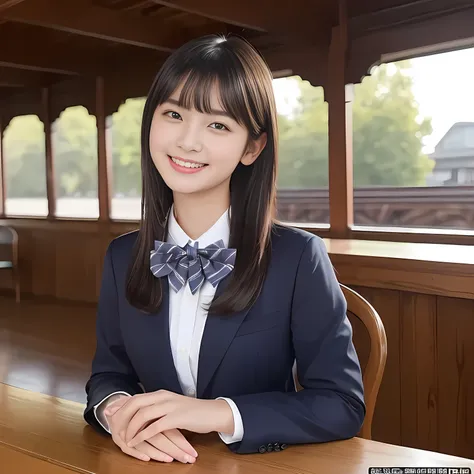 (highest quality, masterpiece:1.2), highest quality, Realistic, photograph, High resolution, 1080p, 8K, Physical Rendering, ((Height: 158cm)), Japanese girl、((((((A 14 year old beautiful Japanese fashion magazines fashion model is looking straight at the v...