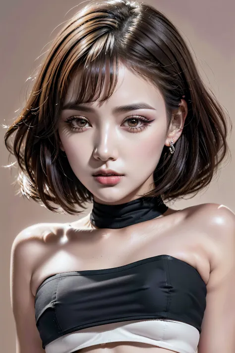 Realism, Realistic, (the most absurd quality), Photorealistic photo, ((portrait)) a cute 1model:1.4 20yo, ((close up of her face:1.25)), dslr, best high quality soft lighting, sharp focus captured by Fujifilm XT3, f 5.6, in a dramatic lighting, (the most a...