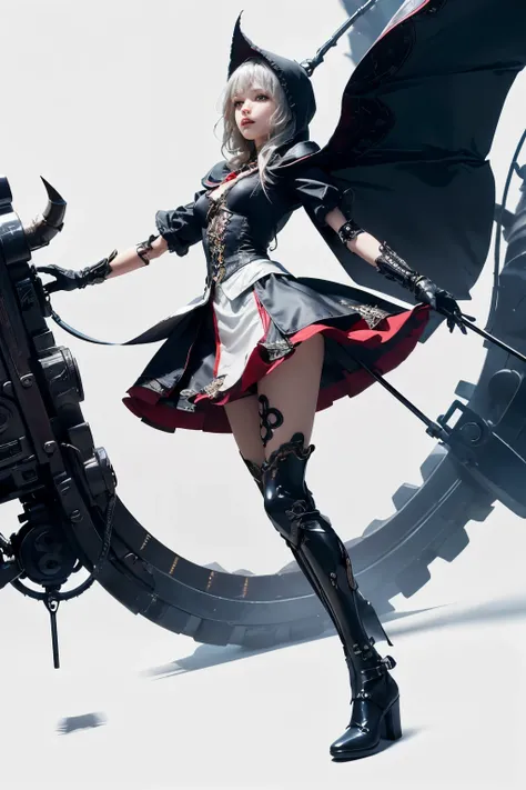 mpts
Copy
(((masutepiece, of the highest quality, super detailed))), a knight, white background, plain background, Bloodborne inspired, Bloodborne, occult aesthetic, occult, Complex mechanical cyborg girl, Skeleton body, red and white clothing detailed and...