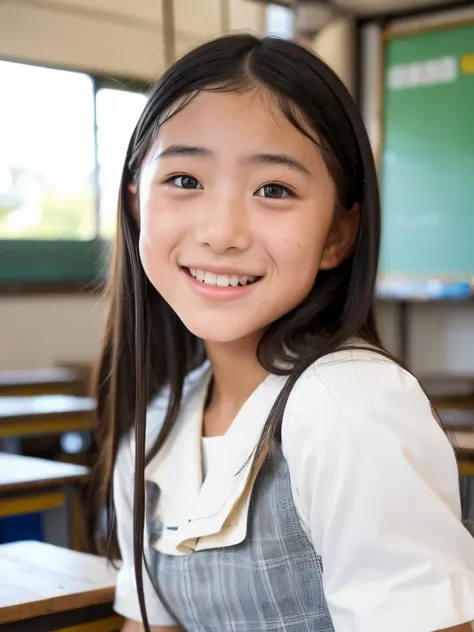 lens: 135mm f1.8, (highest quality),(raw photos), (tabletop:1.1), (beautiful 14 year old japanese girl), cute face, (deeply chis...