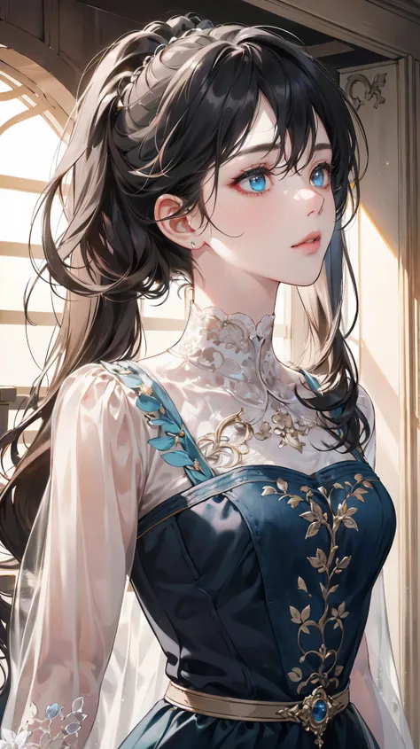 (((masterpiece))), (((best quality))), ((Extremely detailed)), (Surrealism), (Highly detailed CG illustrations), ((Extremely delicate and beautiful)),light, Create stunning anime artwork currently trending on ArtStation, Show exquisite beauty and charming ...