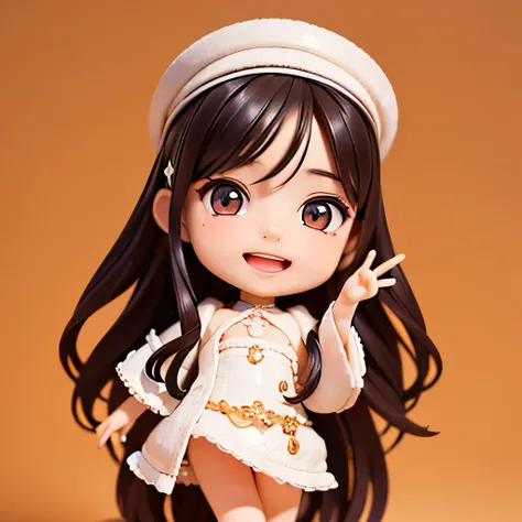 (masterpiece),(best quality),(ultra-detailed), (full body:1.2), 1girl,chibi,cute, smile, open mouth, (beautiful detailed face), (beautiful detailed eyes), (upper body), study room, 