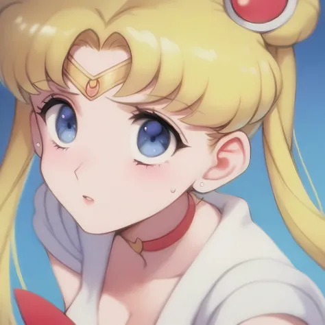 1girl, tsukino usagi, bishoujo senshi sailor moon, masterpiece, best quality, very aesthetic, absurdres, bust shot from side, de...