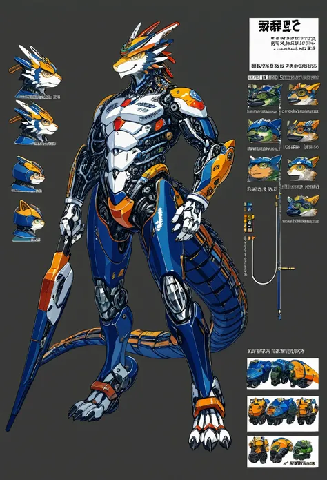 anime character with a cat like body and a helmet, trending on artstation pixiv, ( ( character concept art ) ), anthro gecko, male robotic anthro dragon, anthro cat, high quality digital concept art, professional concept art, detailed fanart, pixiv contest...