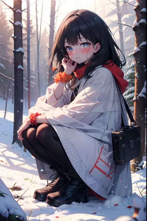 6 flowers, rikka takarada, Black Hair, blue eyes, Long Hair, orange Scrunchie, Scrunchie, wrist Scrunchie,smile,blush,White Breath,
Open your mouth,snow,Ground bonfire, Outdoor, boots, snowing, From the side, wood, suitcase, Cape, Blurred, Increase your me...