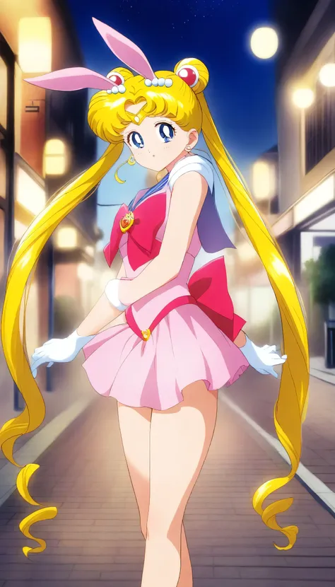 1girl, tsukino usagi, bishoujo senshi sailor moon, aausagi, masterpiece, best quality, very aesthetic, absurdres, full body shot...