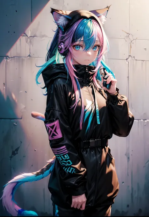 (Masterpiece:1.2), best quality, (illustration:1.2), (ultra-detailed),Eye focus,(Masterfully crafted Glow, pink lens flare), (Cinematic background), hyper details,(delicate detailed), (intricate details), octane render, hdr, (hyperdetailed:1.15), (((colour...