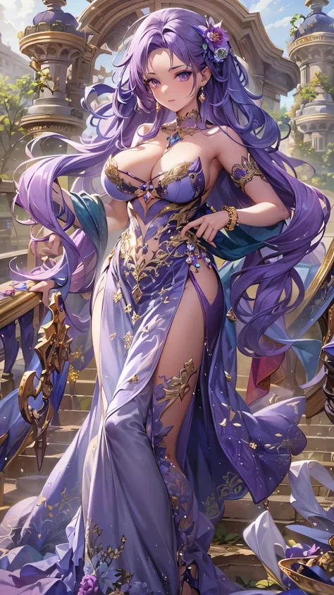 ((highest quality)),(Ultra-high resolution),(Super detailed new),(Detailed Description),((The best CG)),(A masterpiece),Ultra-detailed art,A wonderful new art form,(Art with precise detail:1.5), (A woman in an intricately detailed jewel-encrusted dress:1.4...