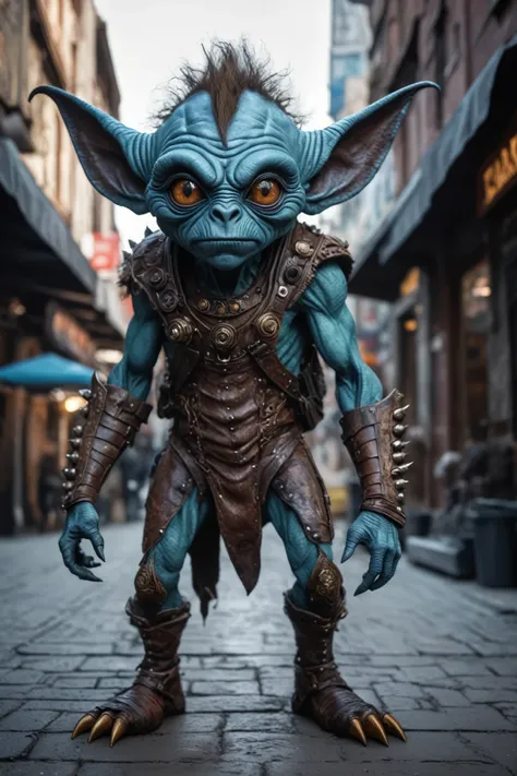 full-body-shot,niobium manganite (alien:troll:0.5), wants eat,survival in criminal city of future,cinematic,soft colors, technic...