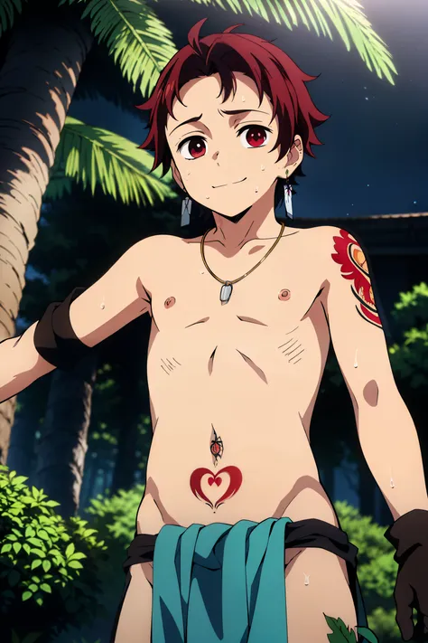 highres, masterpiece, best quality at best,best quality,hight quality, hight detailed, 1boy, boy, solo, tanjirou, scar, red hair...