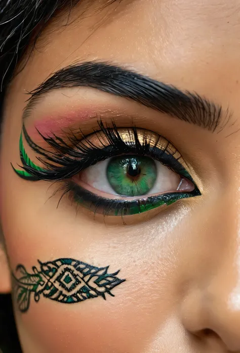 vista superior, uma deusa da beleza garota, uma linda garota ELFIC na cidade da floresta,(totalmente nu:1.5), sorriso, na floresta, Indian brasileiro,Indian,pele escura,tiro com arco,Indian tattoo,tatuagem de leopardo,cabelo liso,Franja FRONTAL PLANA.Cocar...