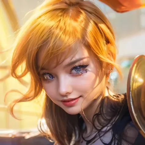 (8k, RAW Photos, highest quality, masterpiece, Realistic, Realistic), (1 female), (Ultimate beauty), Highly detailed face, (Perfect Teeth), Beautiful Eyes, double eyelid, eyelash, smile, Lip details, (Neat brunette bob), The light shines on your face, Big ...