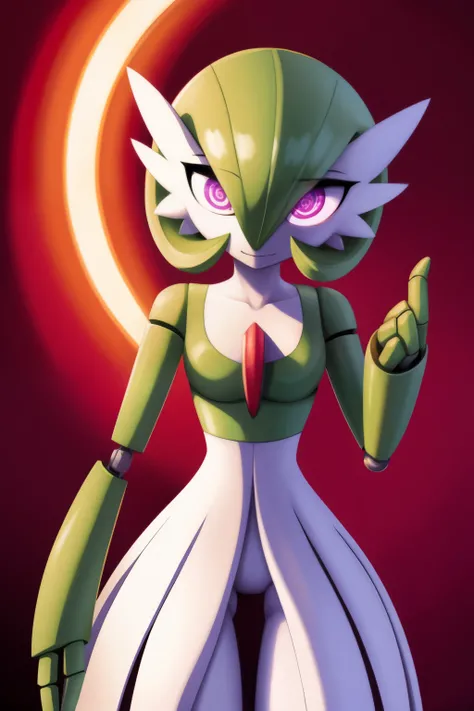 Gardevoir, empty eyes, spiral eyes, enchanted, entranced, hypnotized, robot joints