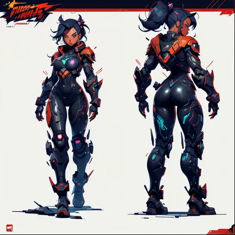 Masterpiece, High quality, ((character concept art)), ((character design sheet, same character))

cyberpunk cybernetic revolutionaries, futuristic flame suit, flaming guns on hands, complex intricate robot body, highly detailed, photorealistic, 8k, cinemat...