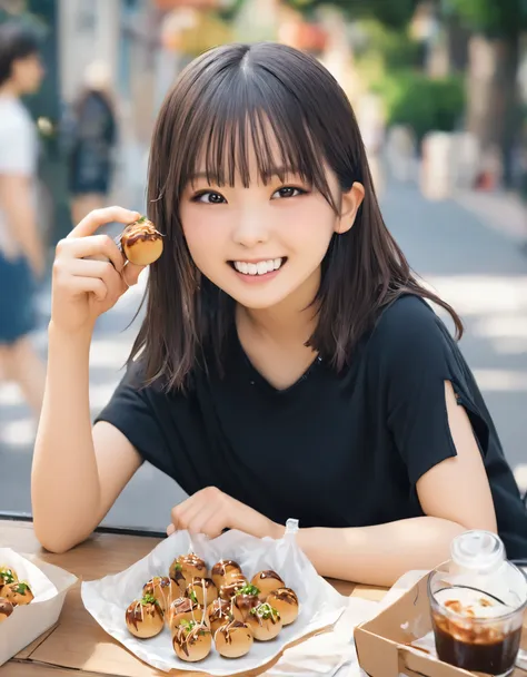 (best quality:1.2), 1girl, break, takoyaki