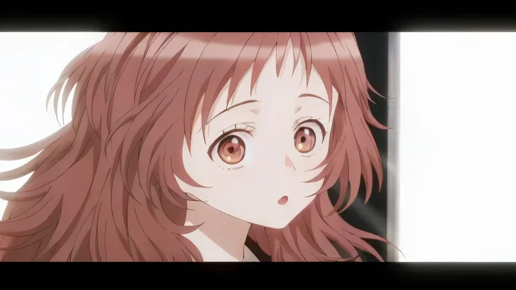 Anime girl with long hair and brown eyes staring at camera, GoroAnime screenshots, Anime screenshots, Cute girl anime visuals, Anime stills, Anime movie screenshots, Another close-up of Iwakura, Close-up of a young anime girl, In anime movies, Today&#39;s ...