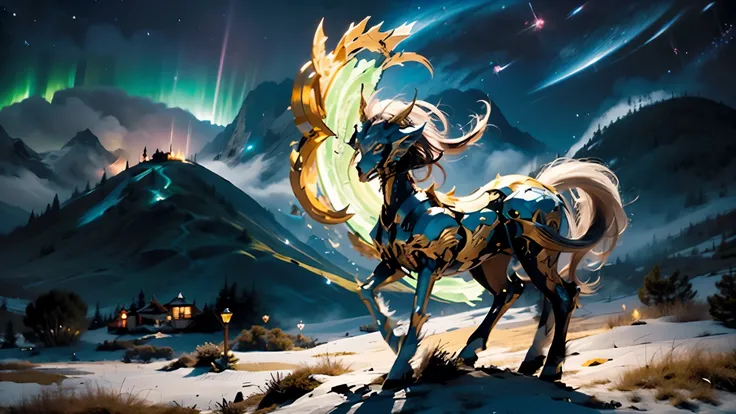 In the beautiful illustration of this super-grand scene,The ultra-distant lens shows us(More than eight distinctive and beautiful female centaurs,Half man, half horse,Half man, half horse,Princess:2.7),Their personality、Distinctive and vivid features。from(...