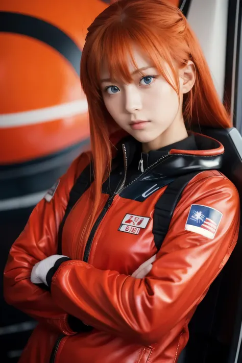 14 year old female pilot, Soryu Asuka Langley is a vibrant and complex character in Japanese anime.。 "Neon Genesis EVANGELION", she、She is known for her fiery red hair and piercing blue eyes that match her energetic and competitive personality.。. Despite h...