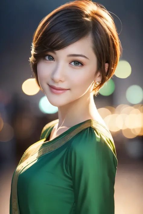 1girl,(wearing a green blouse:1.2),(RAW photo, best quality), (realistic, photo-realistic:1.4), masterpiece, an extremely delicate and beautiful, extremely detailed, 2k wallpaper, Amazing, finely detail, extremely detailed CG unity 8k wallpaper, ultra-deta...