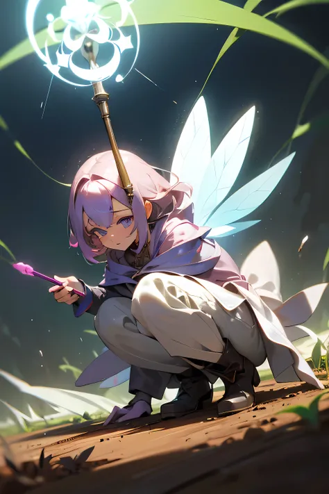 image of a soil fairy controlling soils with a magic wand