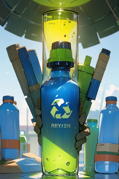 a superhero bottle that helps recycling and the environment 