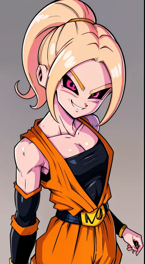 (high-quality, breathtaking),(expressive eyes, perfect face) symmetrical eyes, portrait, dragon ball z xenoverse 2, 1girl, femal...