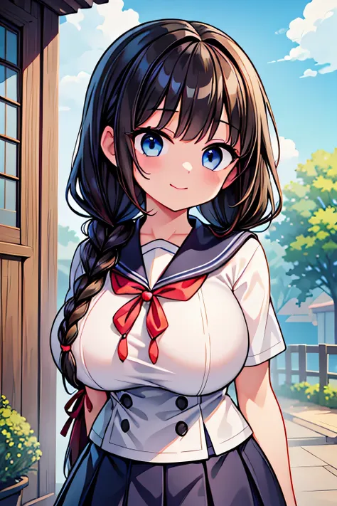 highest quality、High resolution、Detailed Background、(Beautiful face in every detail:1.4)、Anatomically correct、(Detailed facial expressions)、(Detailed eyes:1.2)、Teenage beauty、(Highly detailed face:1.4)、(Huge breasts:1.2)、Light color hair、Black Hair、Brown H...