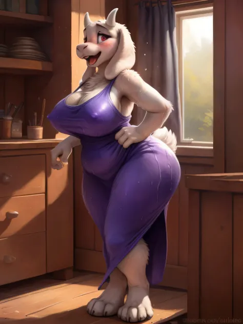 NSFW, [toriel], [Undertale], [Uploaded to e621.net; (Pixelsketcher), ((cute face)), ((bimbo lips)),  (wamudraws), (woolrool)], ((masterpiece)), ((HD)), ((high quality)), ((solo portrait)), (big behind), ((butt visible)), ((feet visible)), ((furry; anthro))...