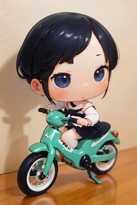 Photorealistic、Chibi Girl Doll（A presentation on the appeal of electric-assisted bicycles）