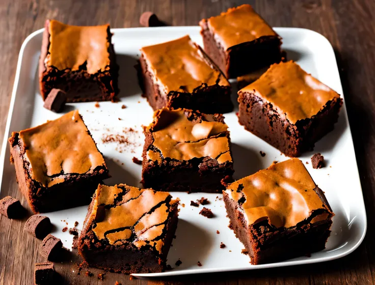 brownies on a table assorted