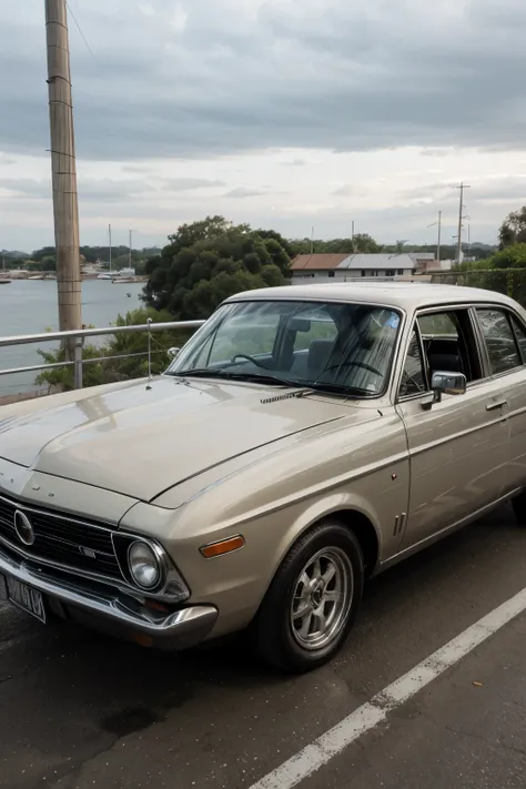 ((melhor qualidade)), Carro opala bebendo uma cerveja