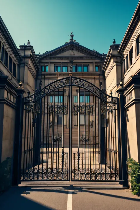 8k wallpaper, masterpiece, iron gate of a very strict prison