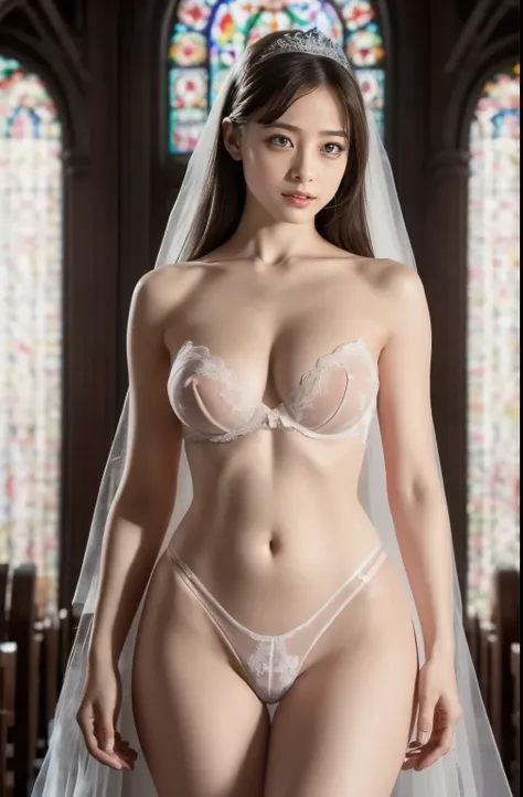 naked,full body like," figure, (((bride suddenly start hard masturbation intensely.))) bride's outfit without shoulder straps,sm...