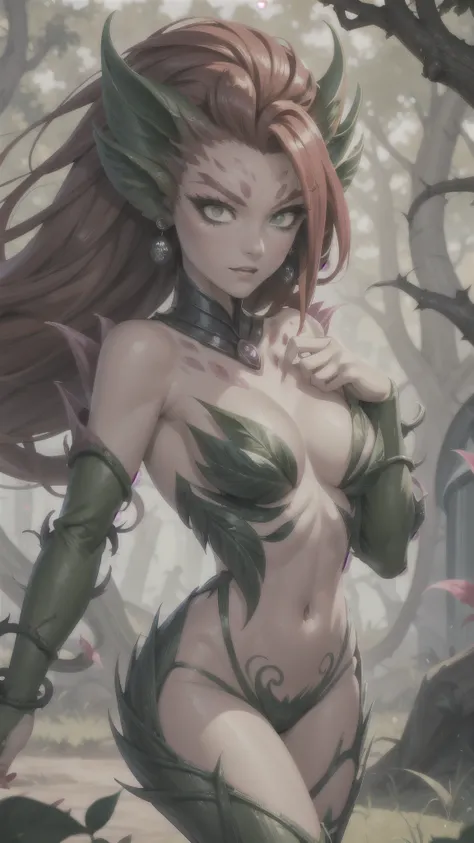 zyra, random facial expression, perfect eyes, random position, portrait,, (magical, magnificent, masterpiece:1.3), medium breast, embarrassed face, four fingers and one thumb